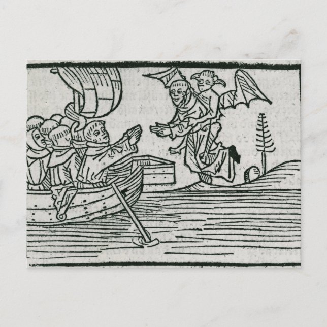 Carte Postale St. Brendan et le démon (Devant)