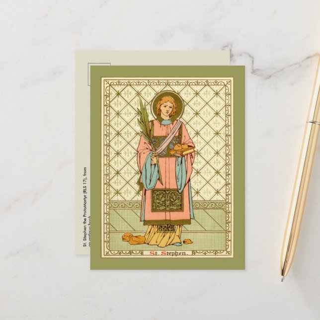 Carte Postale St. Étienne le Proto-Martyr (RLS 17) (Devant/Arrière en situation)