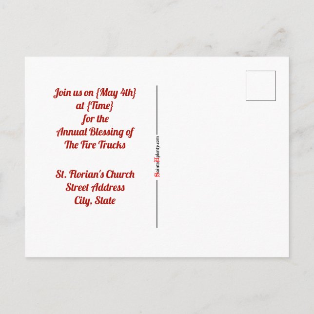 Carte Postale St. Florian de Lorch (BK 32) (Dos)