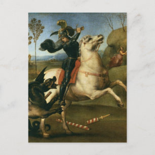 Carte Postale St George Combattre le dragon