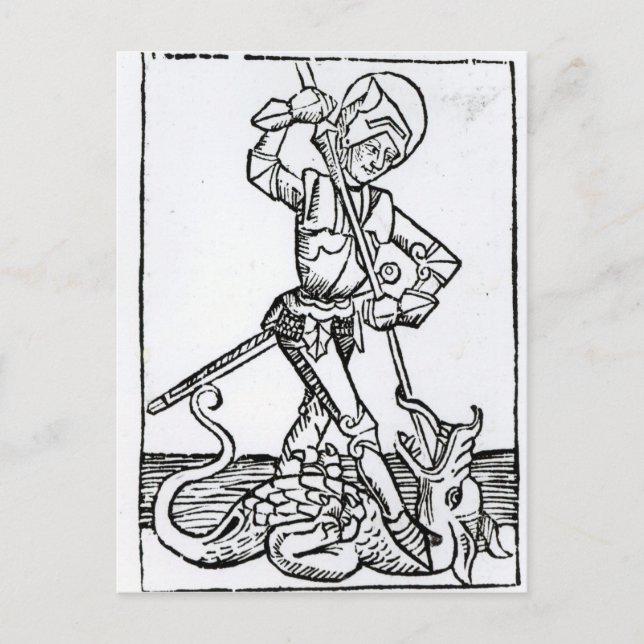 Carte Postale St. George, du "Liber Chronicarum" (Devant)
