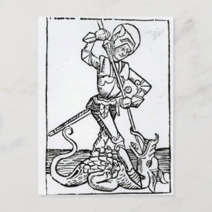 Carte Postale St. George, du "Liber Chronicarum"