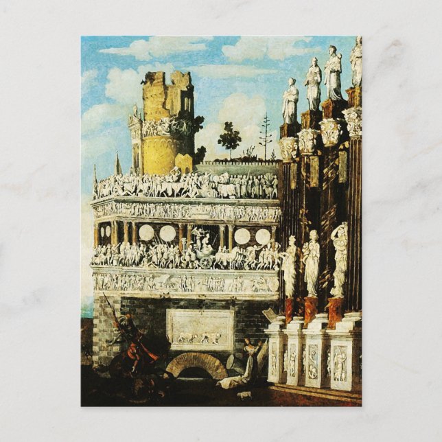 Carte Postale St George Kills Dragon François de Nomé Art (Devant)