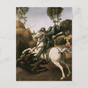 Carte Postale St. George & le Dragon, Raphael Fine Art