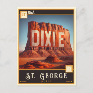 Carte Postale St. George, Utah VINTAGE