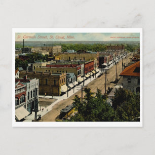 Carte Postale St. Germain St., St. Cloud, MN 1914 Vintage