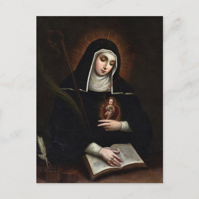 Carte Postale St Gertrude par Miguel Cabrera (Devant)