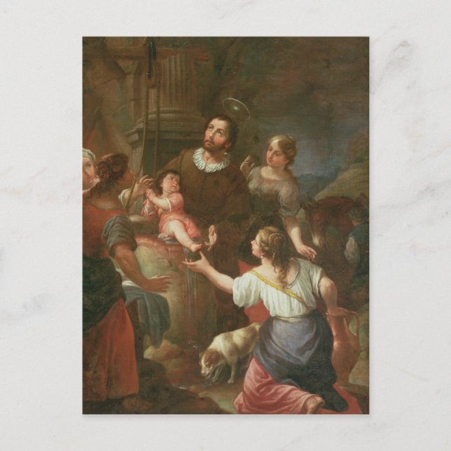 Carte Postale St Isidore et le miracle au puits (Devant)