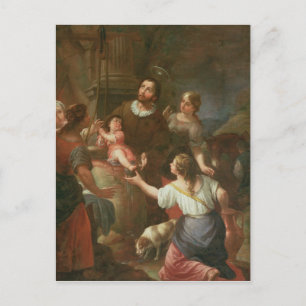 Carte Postale St Isidore et le miracle au puits