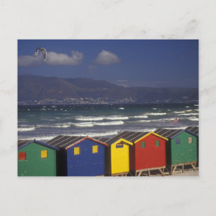 Carte Postale St. James Bay Bathing Boxes, near Capetown,