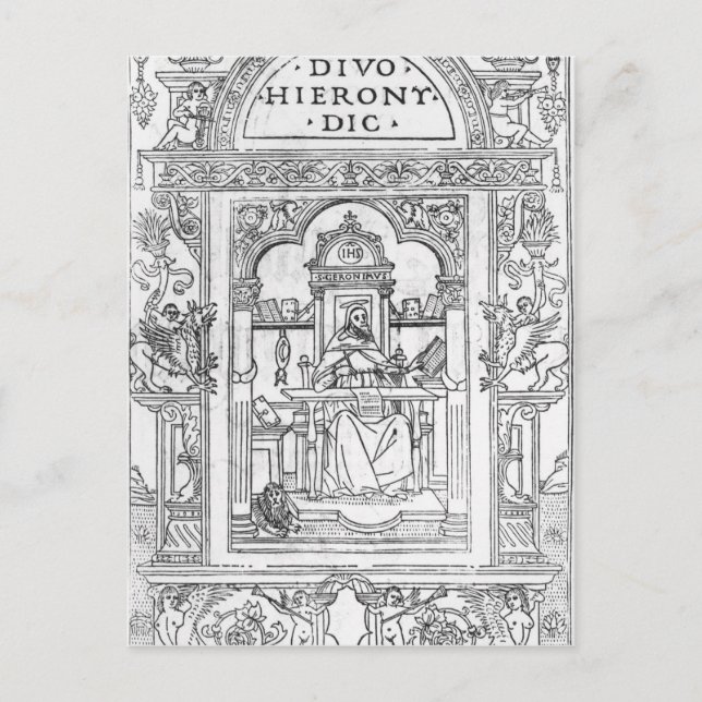 Carte Postale St. Jérôme dans son étude (Devant)