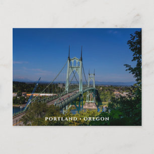 Carte Postale St Johns Bridge   Portland Oregon