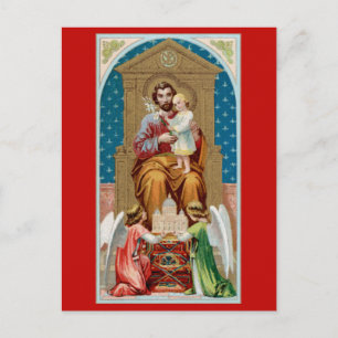Carte Postale St. Joseph, tout-petit CC, anges avec modèle du Va