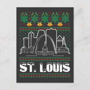 Carte Postale St. Louis Missouri Laid Christmas