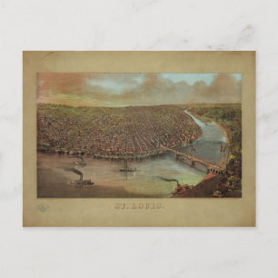 Carte Postale St. Louis Missouri par George Degen de 1873