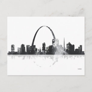 CARTE POSTALE ST LOUIS, MISSOURI SKYLINE