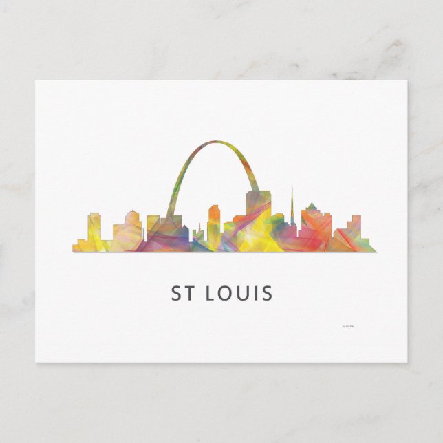 CARTE POSTALE ST LOUIS, MISSOURI SKYLINE WB1 (Devant)