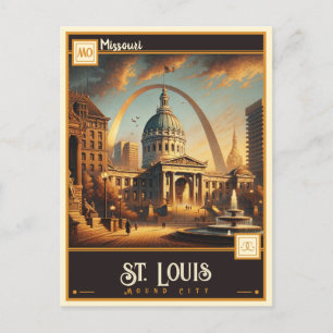Carte Postale St Louis, Missouri   VINTAGE