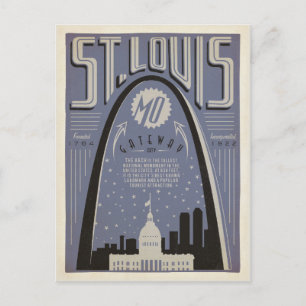 Carte Postale St Louis, MO - Gateway City