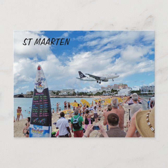 CARTE POSTALE ST MAARTEN (Devant)