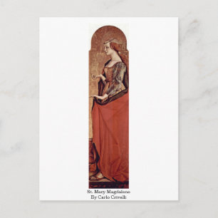 Carte Postale St Mary Magdalene Par Carlo Crivelli