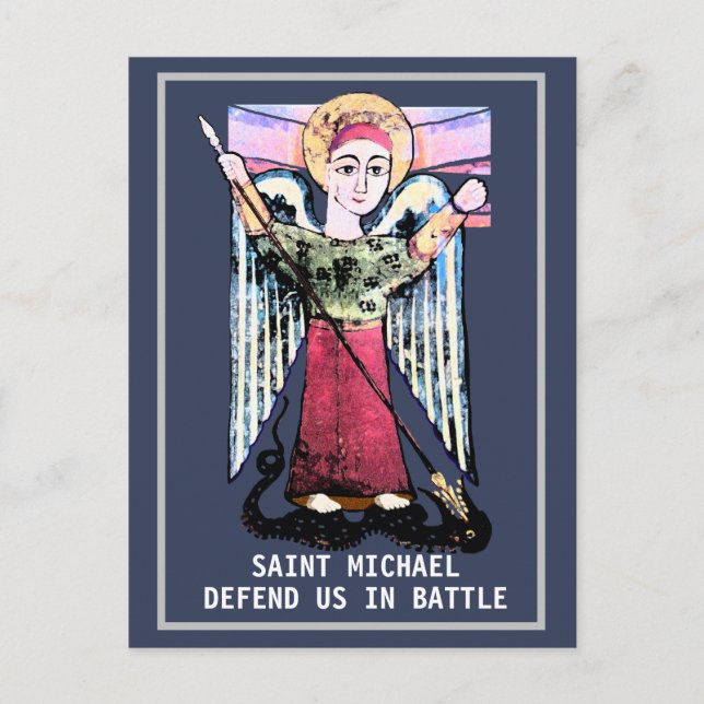 Carte Postale St Michael defend us  (Devant)