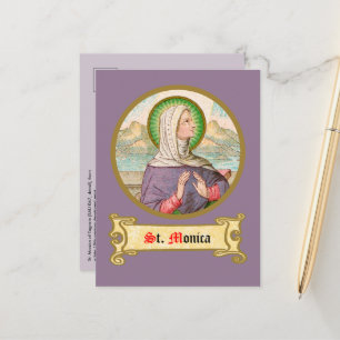 Carte Postale St. Monica of Tagaste (SAU 047; détail)