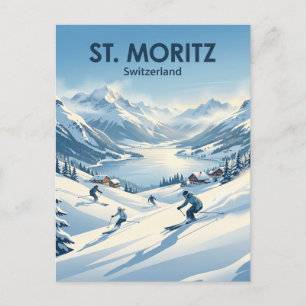 Carte Postale St. Moritz Suisse