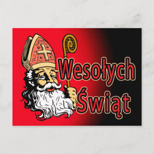 Carte postale St. Nicholas Wesolych Swiat