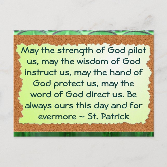 Carte postale St Patrick (Devant)