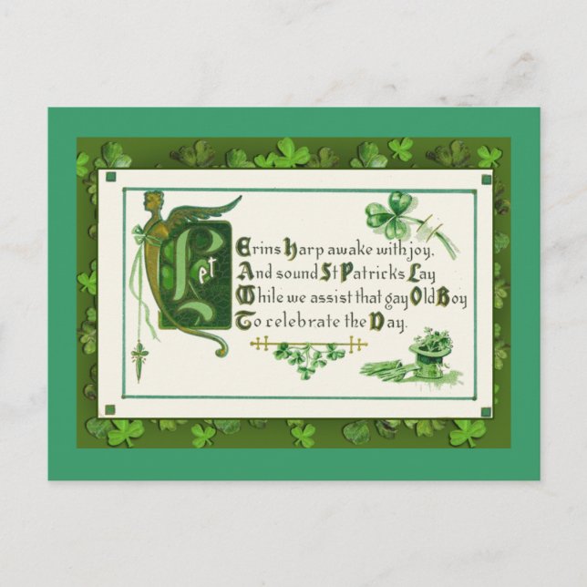 Carte Postale St Patrick's Day Greeting Cards and Postcards (Devant)