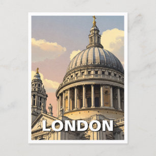 Carte Postale St Paul's Cathedral London Royaume-Uni Travel