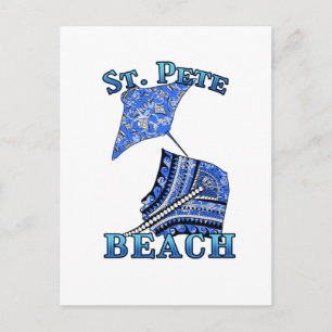 Carte Postale St Pete Beach Floride Vacances Tribal Stingray
