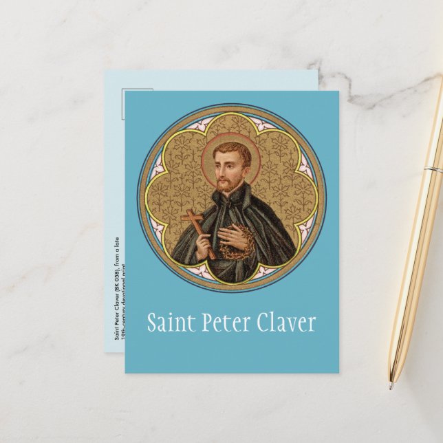 Carte Postale St. Peter Claver (BK 058) (Devant/Arrière en situation)