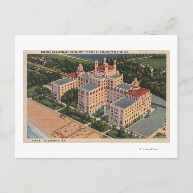 Carte Postale St. Petersburg, Floride - Vue aérienne du Don Ce-S (Devant)