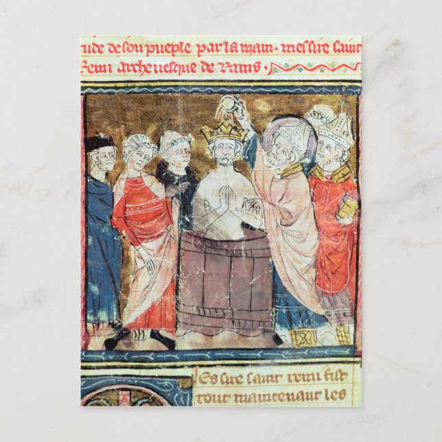 Carte Postale St Remigius, évêque du baptême de Reims (Devant)