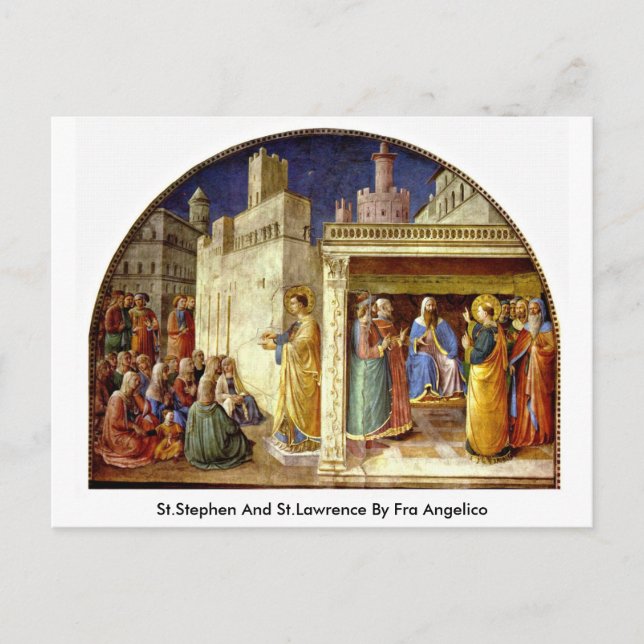 Carte Postale St.Stephen Et Saint-Laurent Par Fra Angelico (Devant)