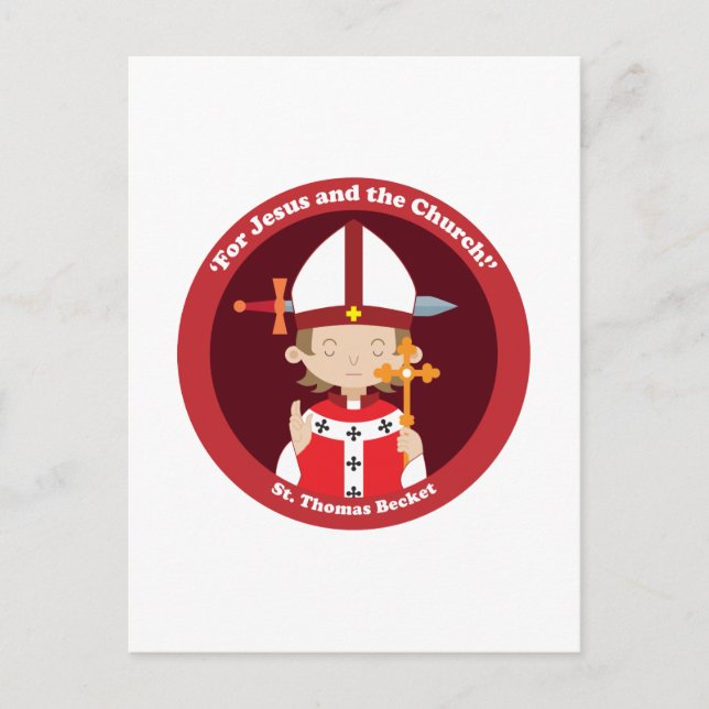 Carte Postale St. Thomas Becket (Devant)