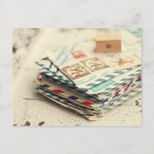 Carte Postale Stacks of Love Letters Postcard
