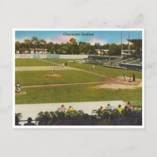 Carte Postale Stade de baseball vintage Clearwater Florida
