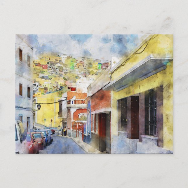 Carte Postale Stadtansicht von Las Palmas de Gran Canaria. (Devant)