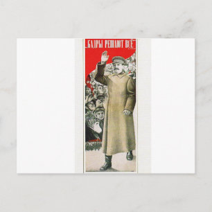 Carte Postale stalin the leader ussr