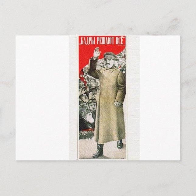 Carte Postale stalin the leader ussr (Devant)