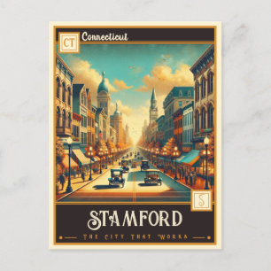 Carte Postale Stamford, Connecticut   VINTAGE
