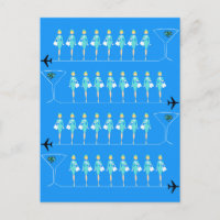 Carte postale standard des agents de bord