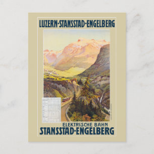 Carte Postale Stansstad-Engelberg Poster vintage 1910