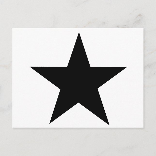 Carte Postale Star Black Le MUSÉE Zazzle Cadeaux (Devant)