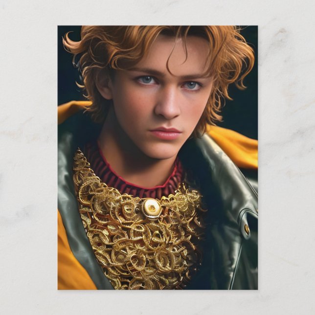 Carte Postale Star de cinéma masculine rétro (Devant)