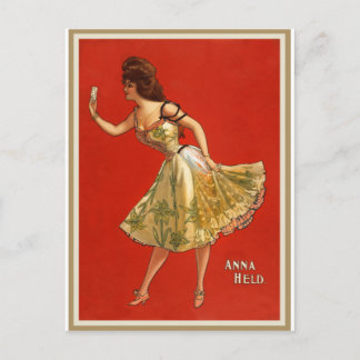 Carte Postale star victorienne Vaudeville Anna Held (1899)