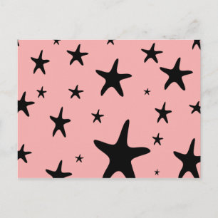 Carte postale Starfish rose